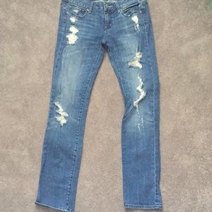 American Eagle skinny destroyed jeans